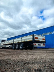 Open Side Semi-Trailer with Drop Sides