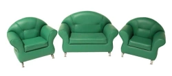 Soft Children's Furniture Set "Antoshka" - Couch & 2 Chairs