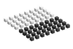 Contrast Building Blocks Set - 64 Pieces, Model KK64