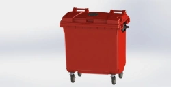 Mobile Waste Container 770L Model Art. 26.C19.V/1
