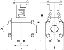 Steel Ball Valve for Sealing and Connecting - AТЭК.491284.550
