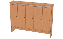 Children's Clothing Cabinet with Multiple Sections, Model SHO-1