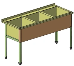 Commercial Wash Basin for Large Dishes - VM-3