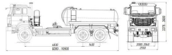 Vacuum Tank Truck MB 4680L6-10 on Ural 4320 Chassis