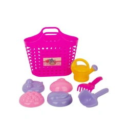 Princess Sandbox Play Set with 4 Molds, Shovel, Rake, and Watering Can U386