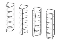 Wooden Office Rack for Storage, Model SOD-01