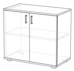 Office Document Cabinet with Two Doors