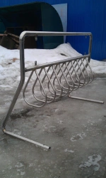 Mobile Bicycle Parking Rack for 8-10 Bikes with Advertising Space - VP-08