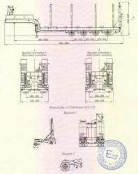 SAV 931824-0000050 Semi-Trailer with Hydraulic Ramps for Heavy Loads