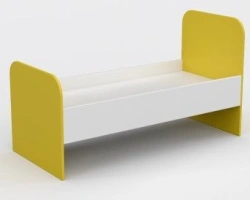 Children's Bed with Round Headboard and Footboard, 140x64x80 cm