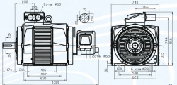 AC Induction Motor Series 5ANK 315S with Speed Sensors