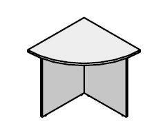 Corner Extension for Office Furniture Set "Agat