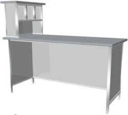 KSSLb 1-04 Work Table with Overhead Shelf