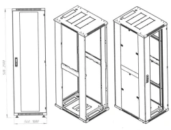 Telecommunications Server Cabinets DT Standart TLSSV 12-50U