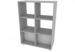 Double-sided Open Shelf Rack with 6 Compartments 798x380x1104mm