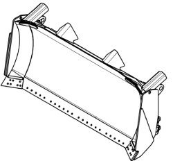 Heavy-Duty Bulldozer Blade Model 9057230 for Excavation Work