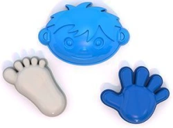 Boy-Themed Sand Molds Set with Handle and Foot - Art. 171