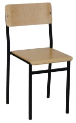 Metal Frame Student Chairs with Plywood Seat and Back - Art. SS