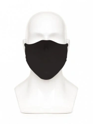 Black and White Hygienic Face Mask