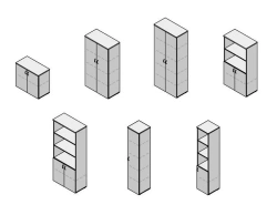 Wooden Office Cabinet - Agat Furniture Set