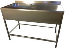 Washing Table with Sink for Food Service - Work Surface Included