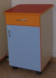Single-section Hospital Cabinet with Drawer and Door (Type 2)