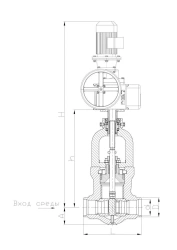 Regulating Valves Series PK 112 DN from 100 to 300 mm, Pp up to 37.3 MPa, Temperature up to 560˚C with Electric Drive