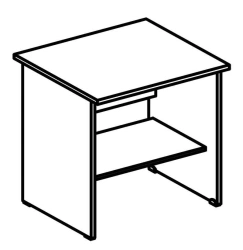 Office Equipment Desk with CPU Shelf 6031 Series "Rhythm