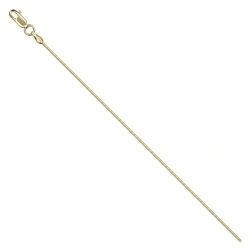 Yellow Gold 585 Gourmet Chain with Diamond Finish NC15-022 0.5MM 45CM 5.94G