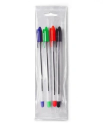 VeGa 4-Color Oil-Based Ink Pen Set with 0.7mm Tip