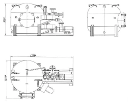 Vacuum Wastewater Collection System with Tank "UV-C INEMA" - 500-02