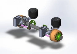 Axle Assembly with Pneumatic Suspension AXL-13-AFSBPK-00