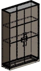 Archive Cabinet TV-MSHA-1.4.01 - Durable Metal Design