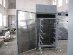 Combined Smoke Chamber for Sausages, Stainless Steel Interior, KVK-300 Model