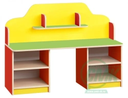 Children's Educational Wooden Table with Storage