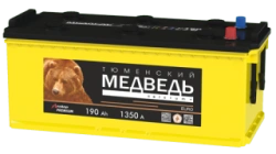 Lead Acid Starter Battery for Internal Combustion Engines 12V 190Ah Tyumen Bear