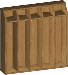 Children's Wooden Wall Cabinet for Towels by DSK-Furniture