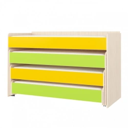 Transformable Four-Tier Children's Bed with Storage Lid