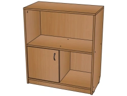 Educational Storage Unit with Door (Right) "DU-St1" from "Didactic Corner" Set/SJ49