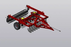 Disc Harrow with Chain Roller for Soil Preparation BD-2.4x2P