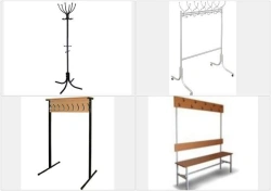 Metal Floor Hanger for Clothes Display