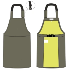 Men's Protective Apron Against Sparks and Molten Metal Splashes, Heat-Resistant Fabric TC-43