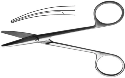 Enucleation Scissors for Optic Nerve Dissection 11-705-11