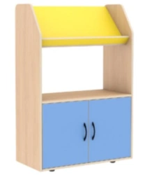 Book Display Shelf with Doors for Educational Use, Model 8736