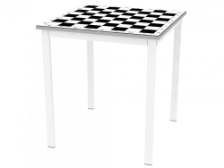 Chess Table with Printed Board 650x650x700mm