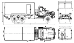 CNG Gas Engine Heavy-Duty Truck Model 5777CP for Hazardous Cargo