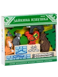 Fairy Tales" Wooden Constructor "Bunny's Hut" (24 Parts) Model 4534-4