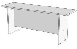 1000x300x400 mm Bench with 16mm MDF and PVC Edging