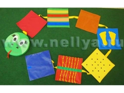 Tactile Pathway Caterpillar "Nellia" - 8 Modules, 30x30x30 cm