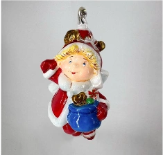 Handmade Glass Christmas Ornament "Colorful Princess